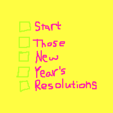 Image result for new year's resolution listgif